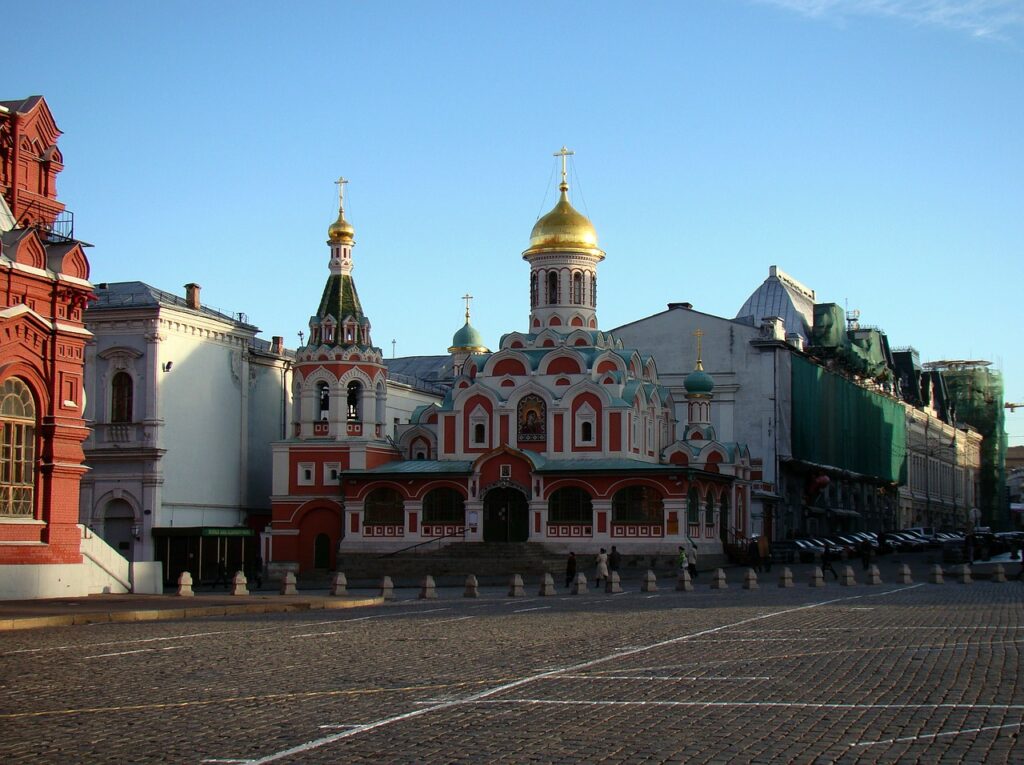 cathedral of the kazan icon of the mother of god, red square, moscow