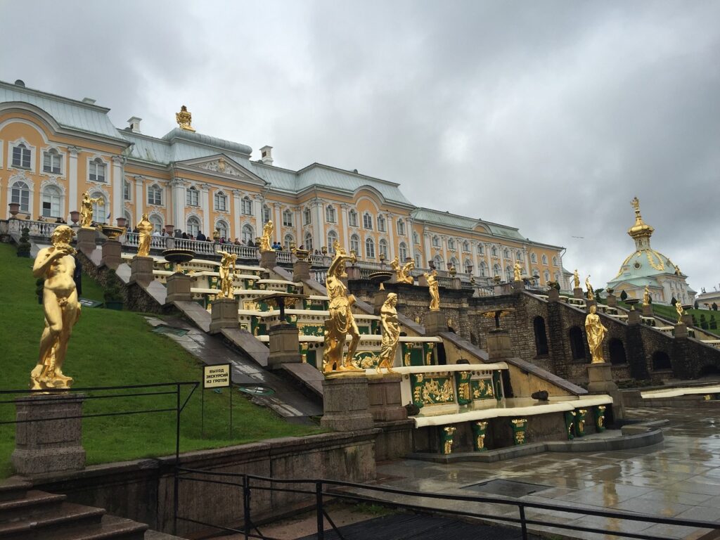 russia, palace, fountain